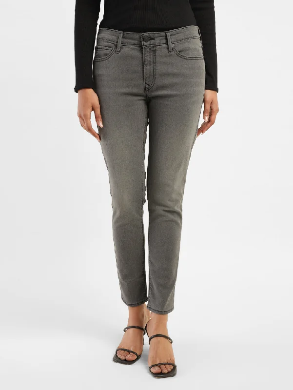 Women's Mid Rise 711 Skinny Fit Jeans Fashionable Mom Jeans