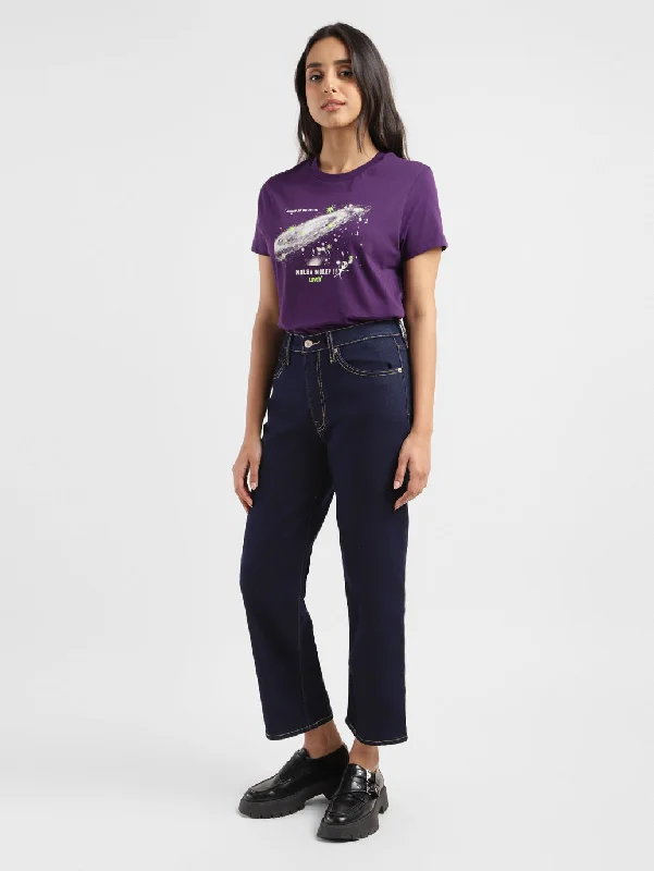 Women's Mid Rise 94 Baggy Fit Jeans Fashionable Button-Front Jeans