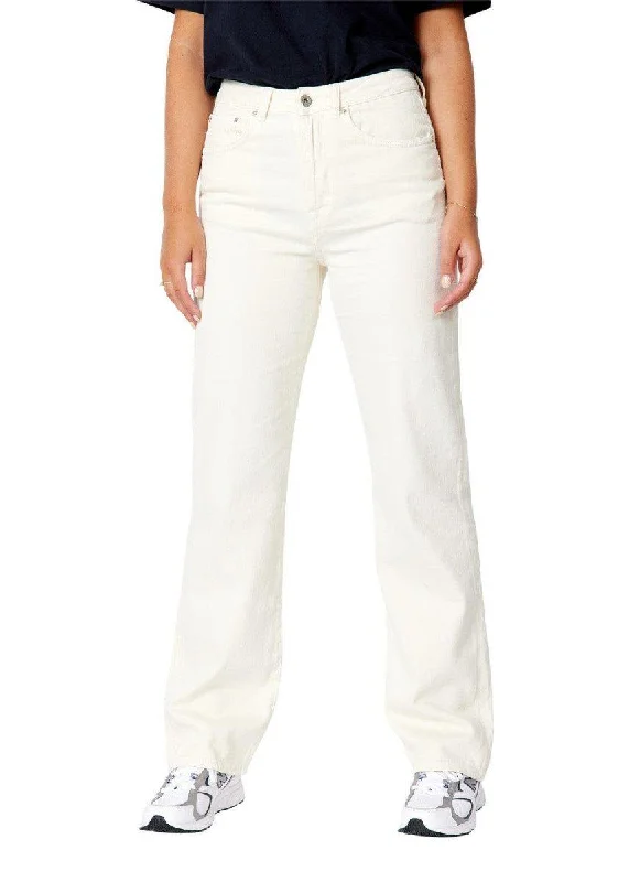 Maria Off White Jeans - Off White Comfortable Ankle Jeans