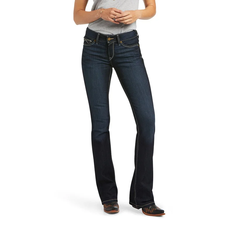 Ariat REAL Perfect Cut Contessa Bootcut Jeans Fashionable Button-Front Jeans