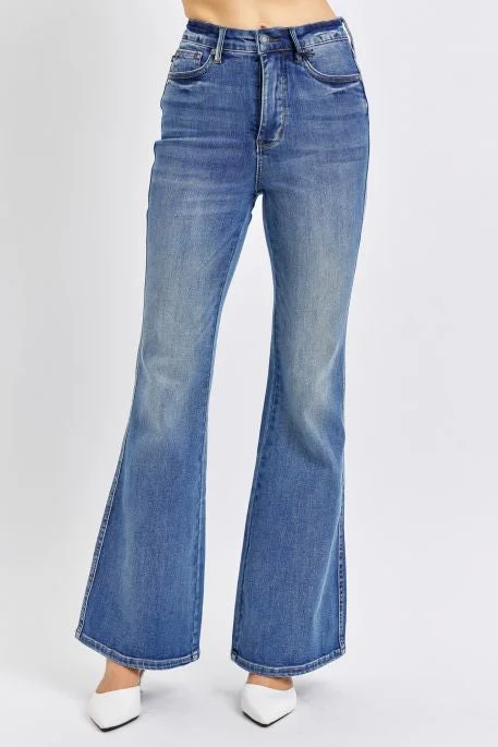 Eloise Tummy Control Flare Jeans Comfortable Straight-Legged Denim