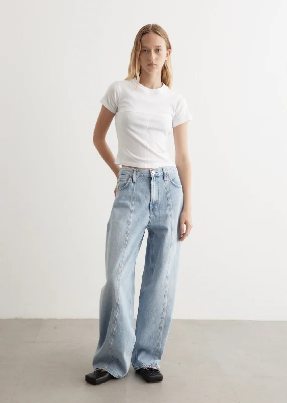 Kristen Jeans Comfortable Faded High-Rise Jeans