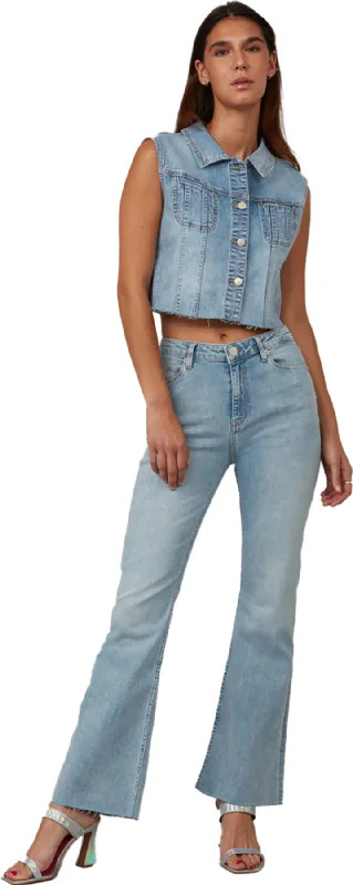 Alice High Rise Flare Jeans - Women's|-|Jean évasé à taille haute Alice - Femme Elegant High-Waisted Flared Jeans