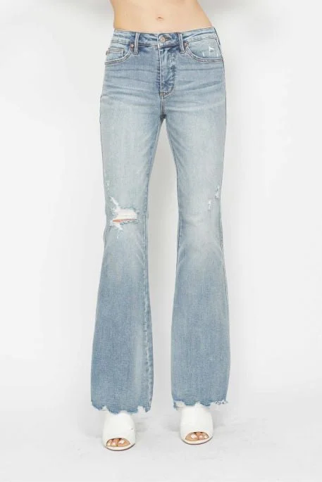 Molly Tummy Control Flare Jeans Classic Button Fly Jeans