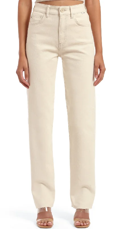 Savannah Cuffed Jeans Casual Light Wash Jeans